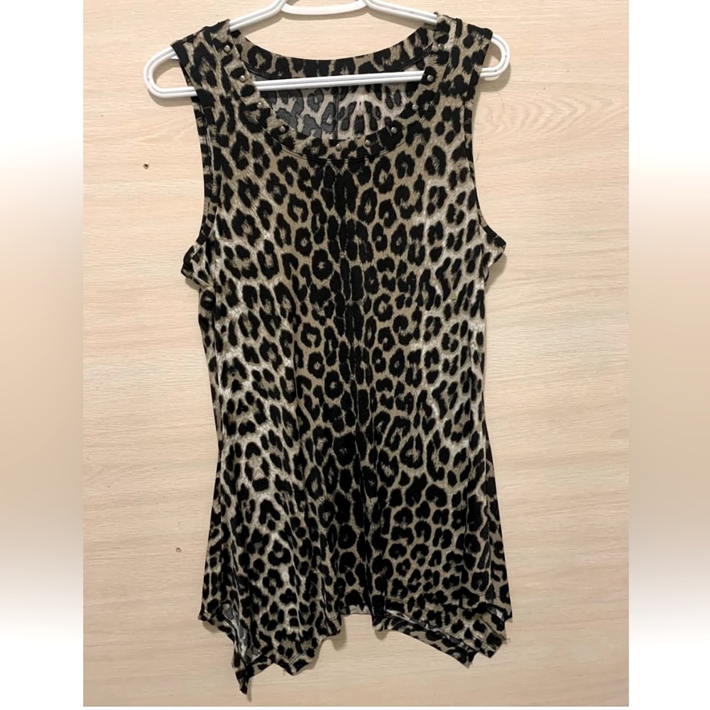 Leopard print king shirt/ shirt dress